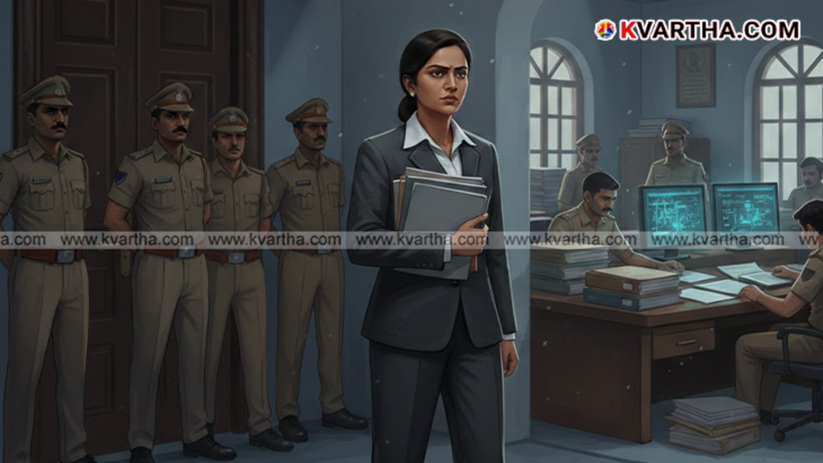  Legal scale of justice with a hand trying to avoid arrest.