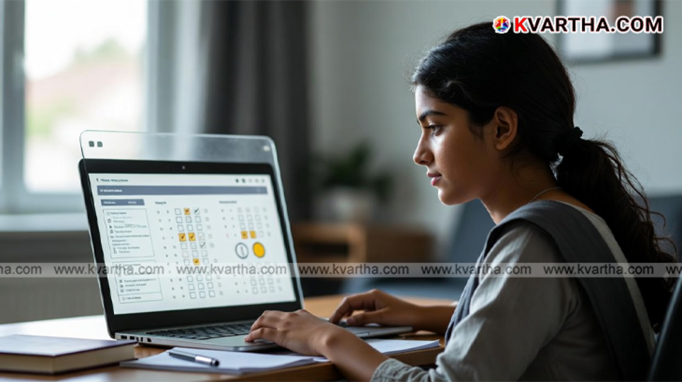 A computer-based on-screen marking system for checking exam papers.