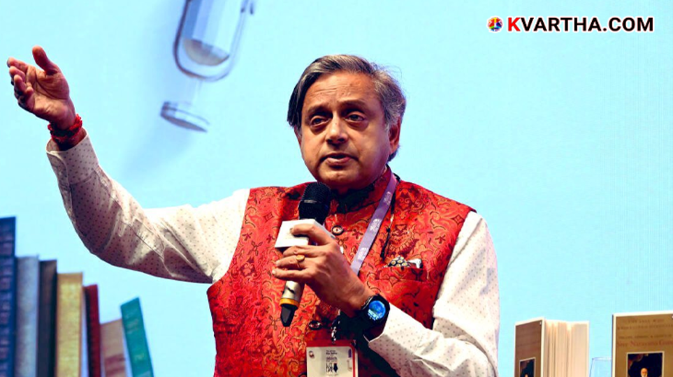 Shashi Tharoor MP attending a public event.