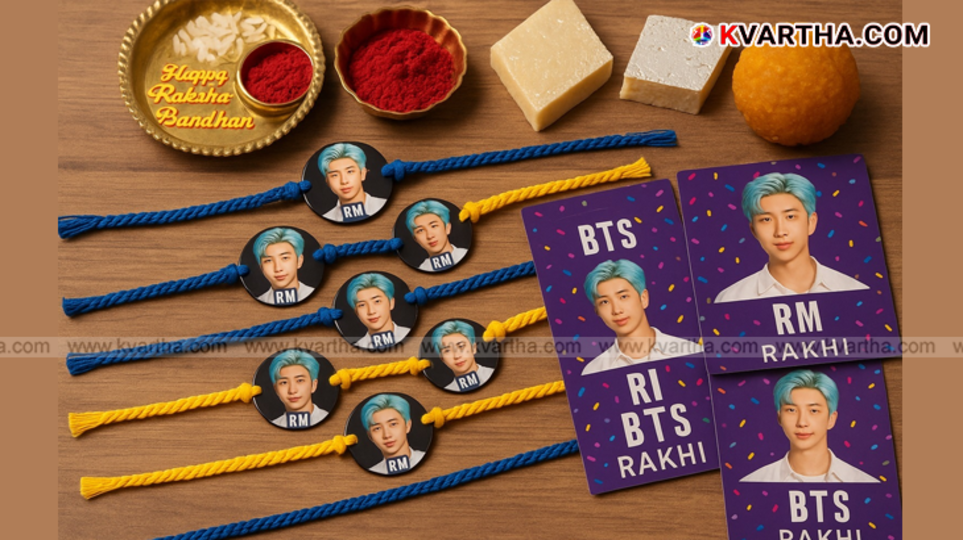 BTS Jin's RJ character rakhi trending in India.