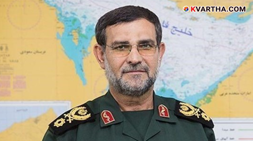 A formal portrait of Iranian IRGC Naval Commander Alireza Tangsiri who passed away in March 2026 following military action.