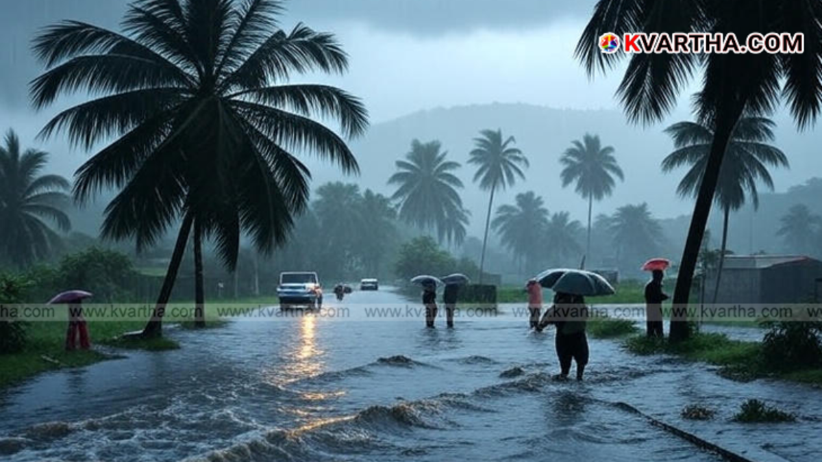 Heavy rain in Kerala with orange alert