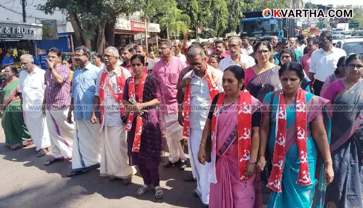 CPM flag being hoisted in celebration of an unopposed victory.