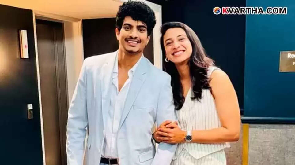 Smriti Mandhana and Palash Muchhal together in an old photo.