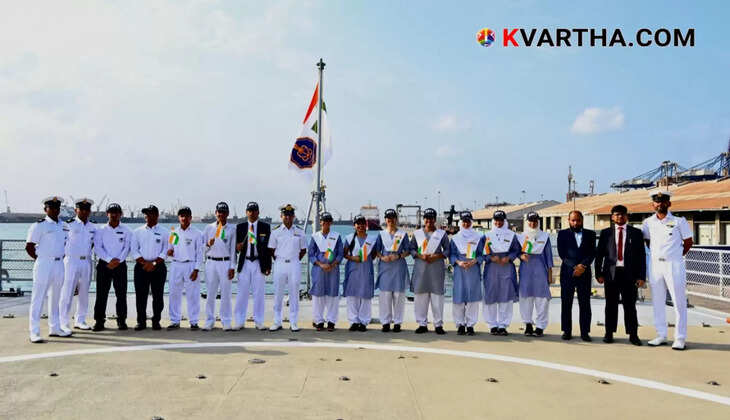 Indian naval ships INS Tamal and INS Surat arriving at Jeddah port