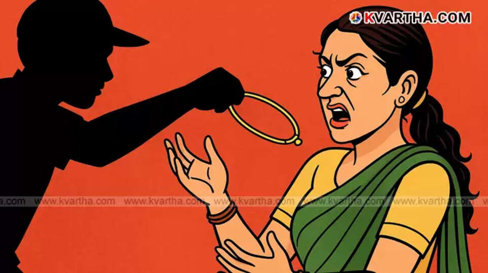 Road in Payyanur where the robbery occurred.