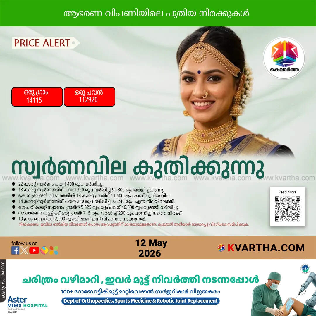 gold price kerala hike sovereign rate jumps may 12 2026