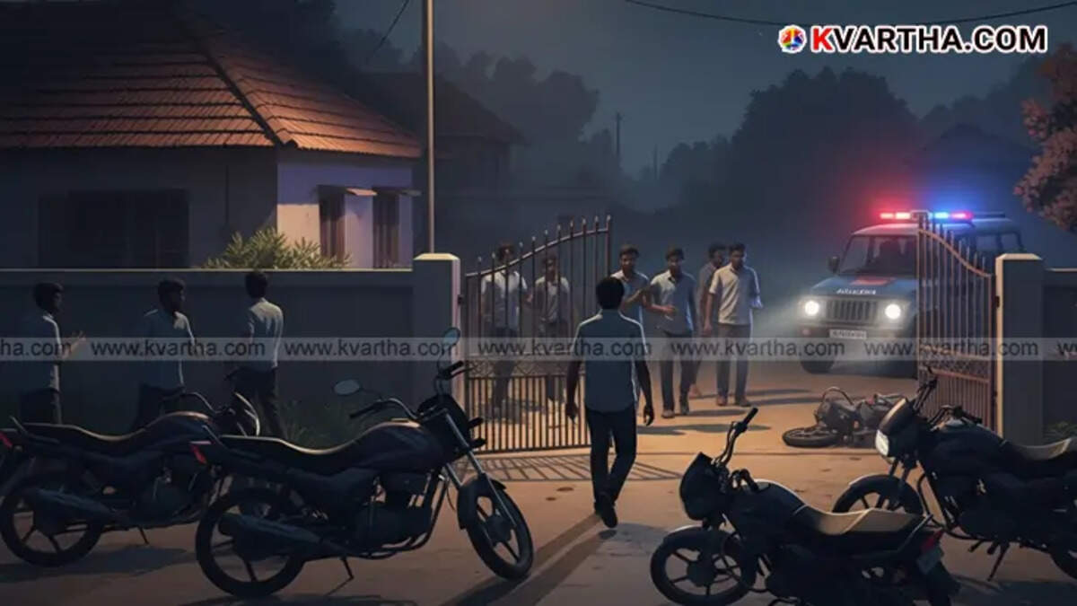 Group of students on bikes near a house (Representative image of a house attack).