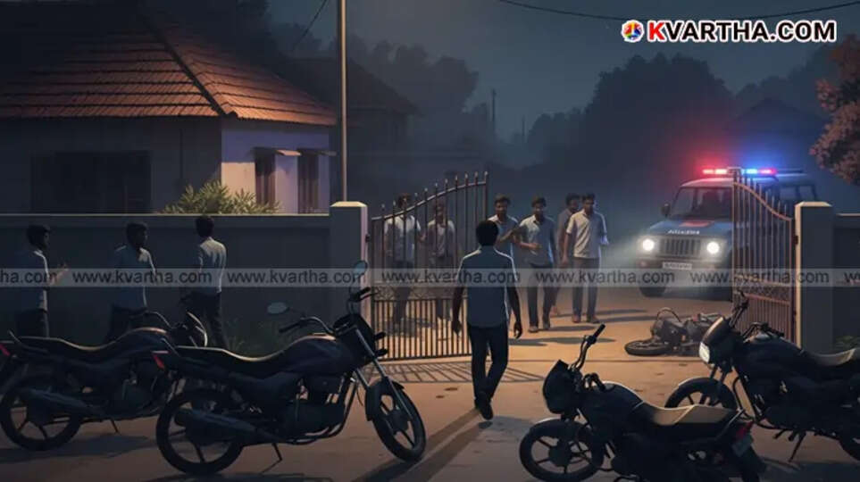 Group of students on bikes near a house (Representative image of a house attack).