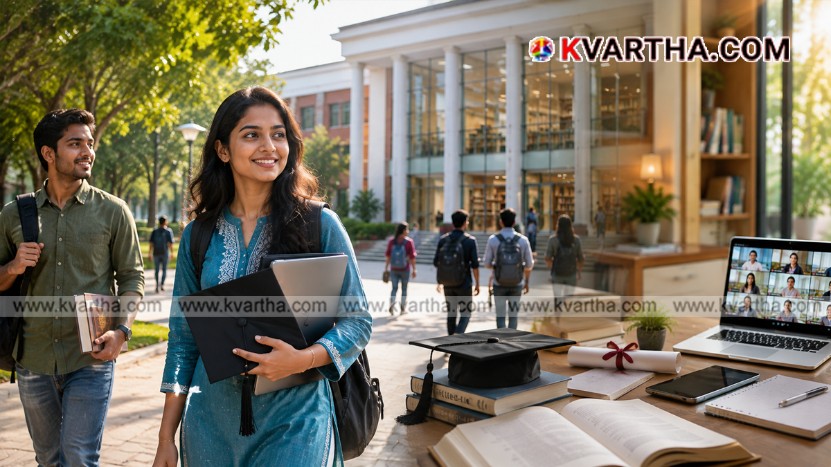 Representational image of UGC headquarters and new educational guidelines