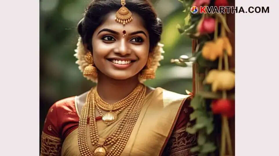 Bride Representing Gold Rate April 01 Kerala