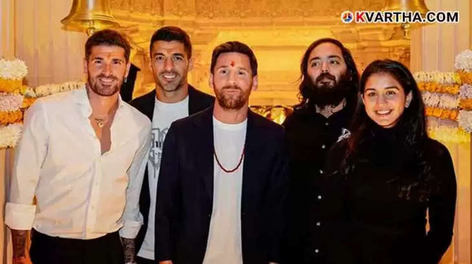 Lionel Messi attending rituals at Vantara Jamnagar with Anant Ambani