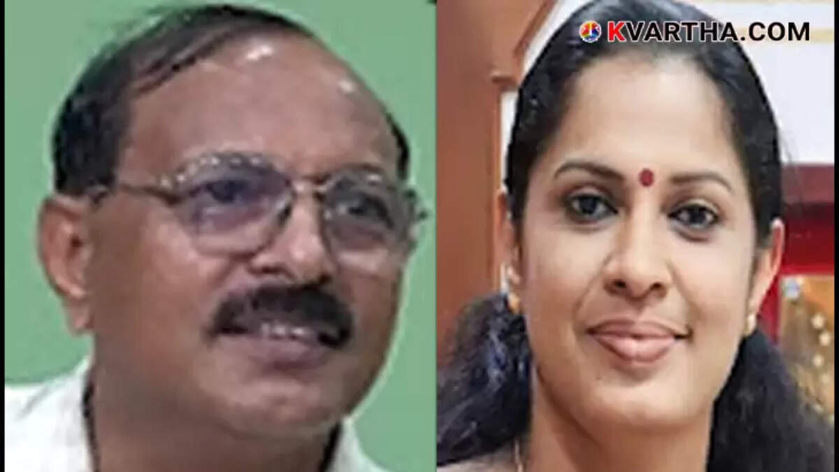 VK Sureshbabu during the controversial interview on Kannur Vision Channel.