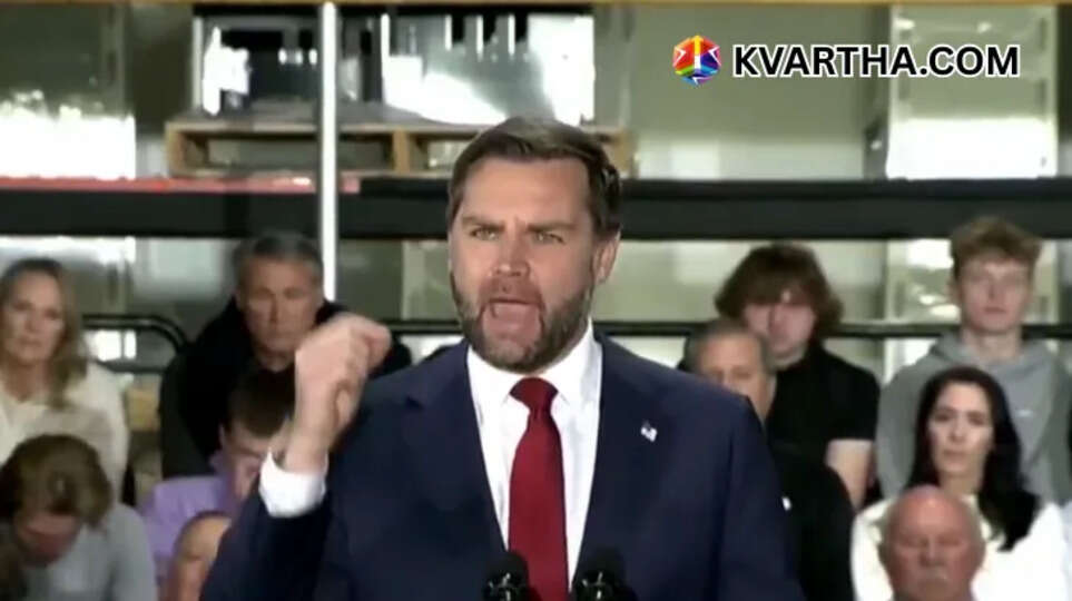 US Vice President JD Vance talks