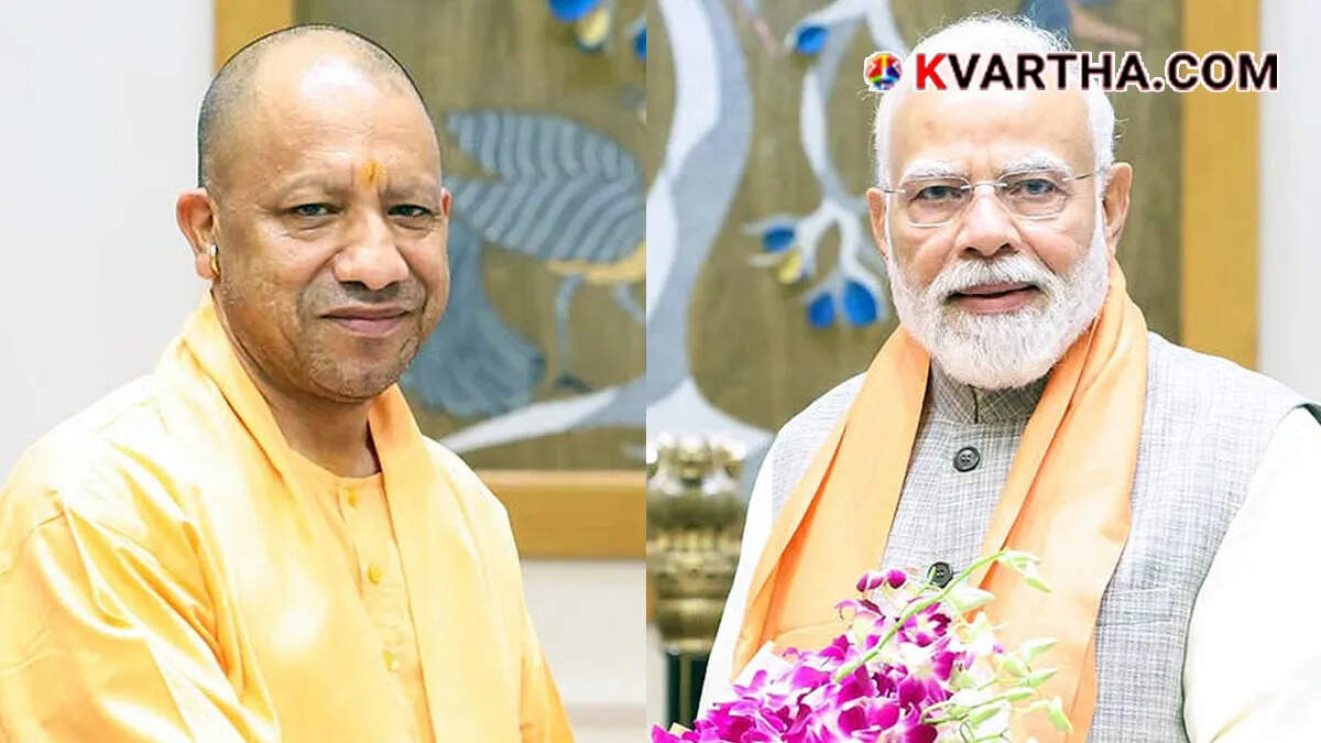 Symbolic image of Narendra Modi and Yogi Adityanath.