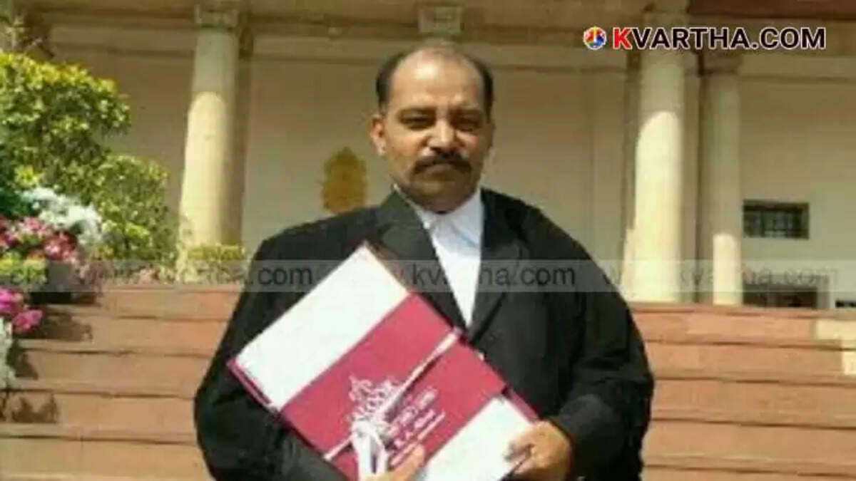 Photo of prominent criminal lawyer B.A. Aloor.