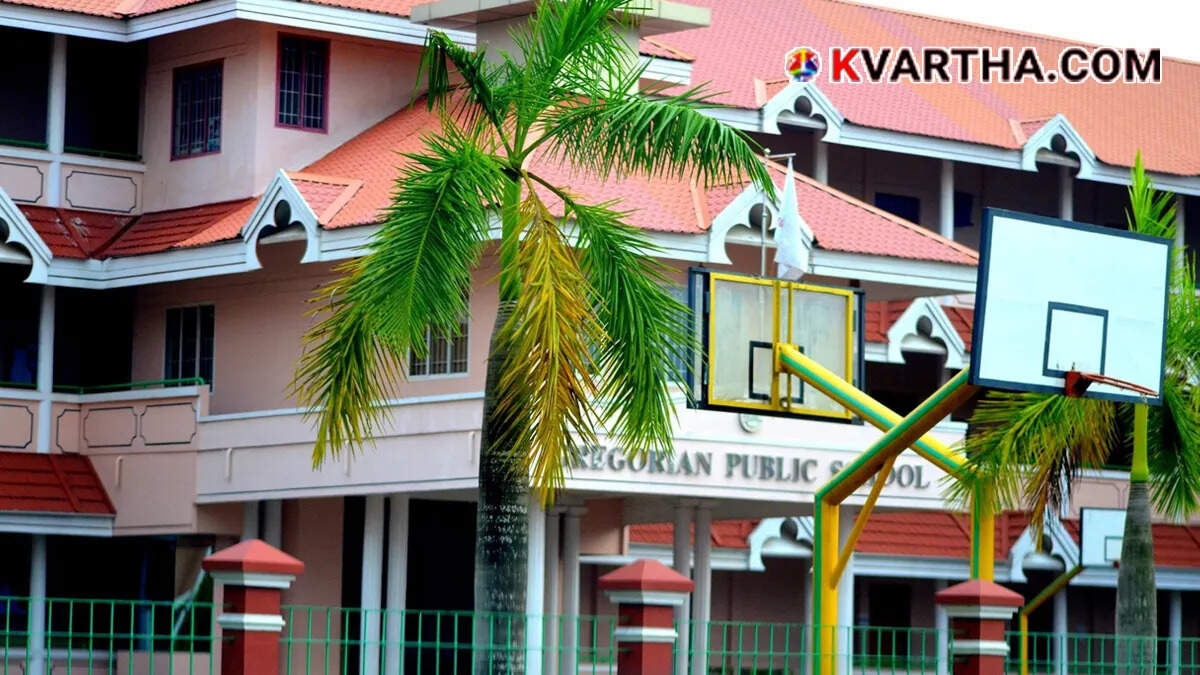 Conceptual image showing kochi Gregorian Public School building