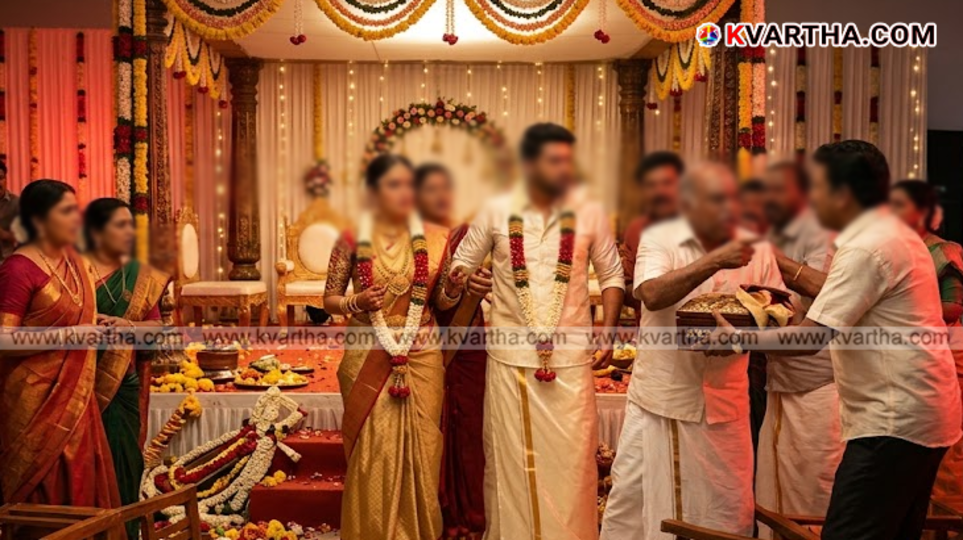 A symbolic scene depicting the violence at a wedding in Karnataka.