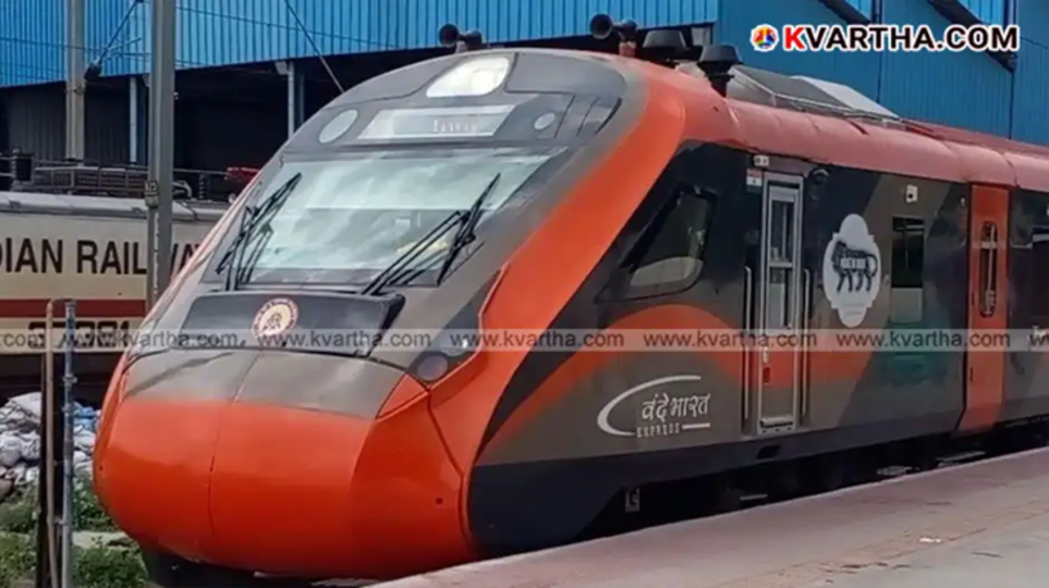 Vande Bharat Express train affected by railway construction work at Coimbatore North station in 2026.