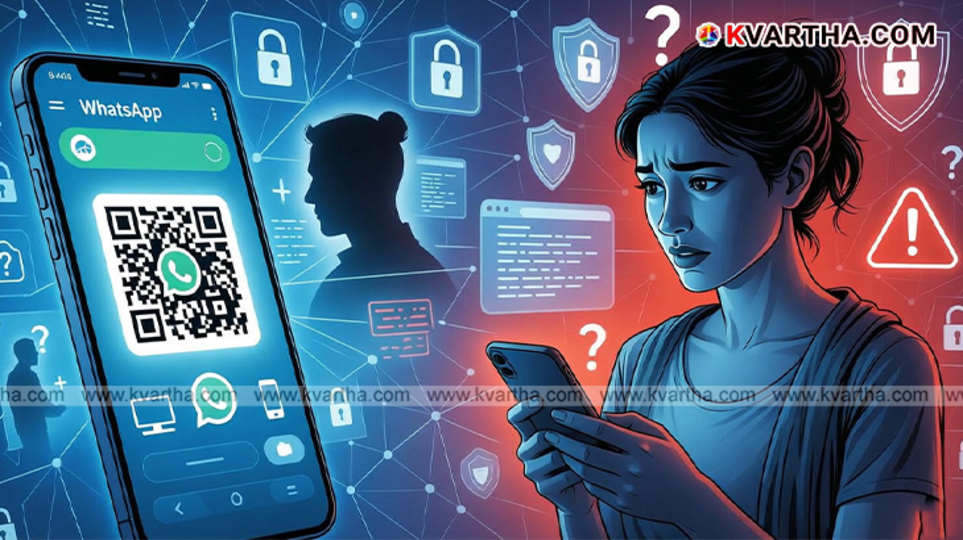 WhatsApp account security and hacking warning symbol