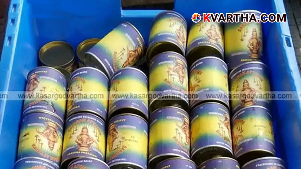 Image reflecting Aravana counter and pilgrimage rush at Sabarimala Sannidhanam