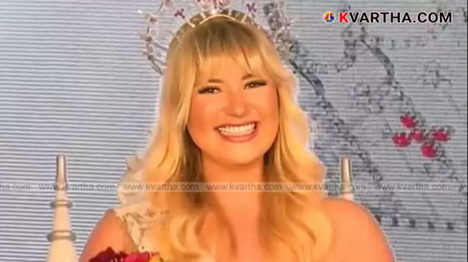 Miss England Millie McKeagg with crown and sash.