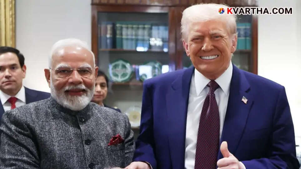 Indian Prime Minister Narendra Modi and US President Donald Trump.