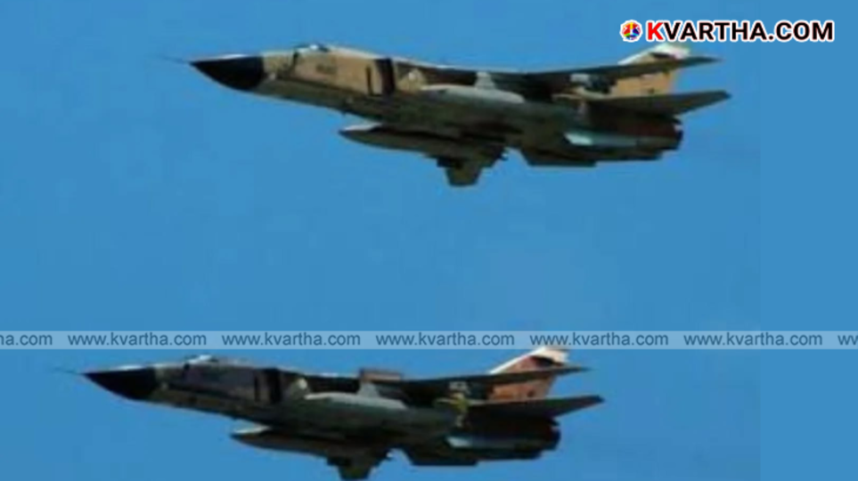  Qatar air force fighter jet in the sky during Middle East conflict