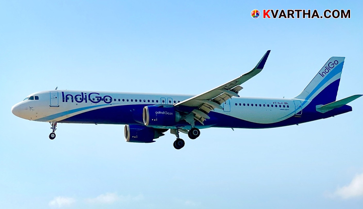 An Indigo aircraft at Lucknow airport after a technical snag.