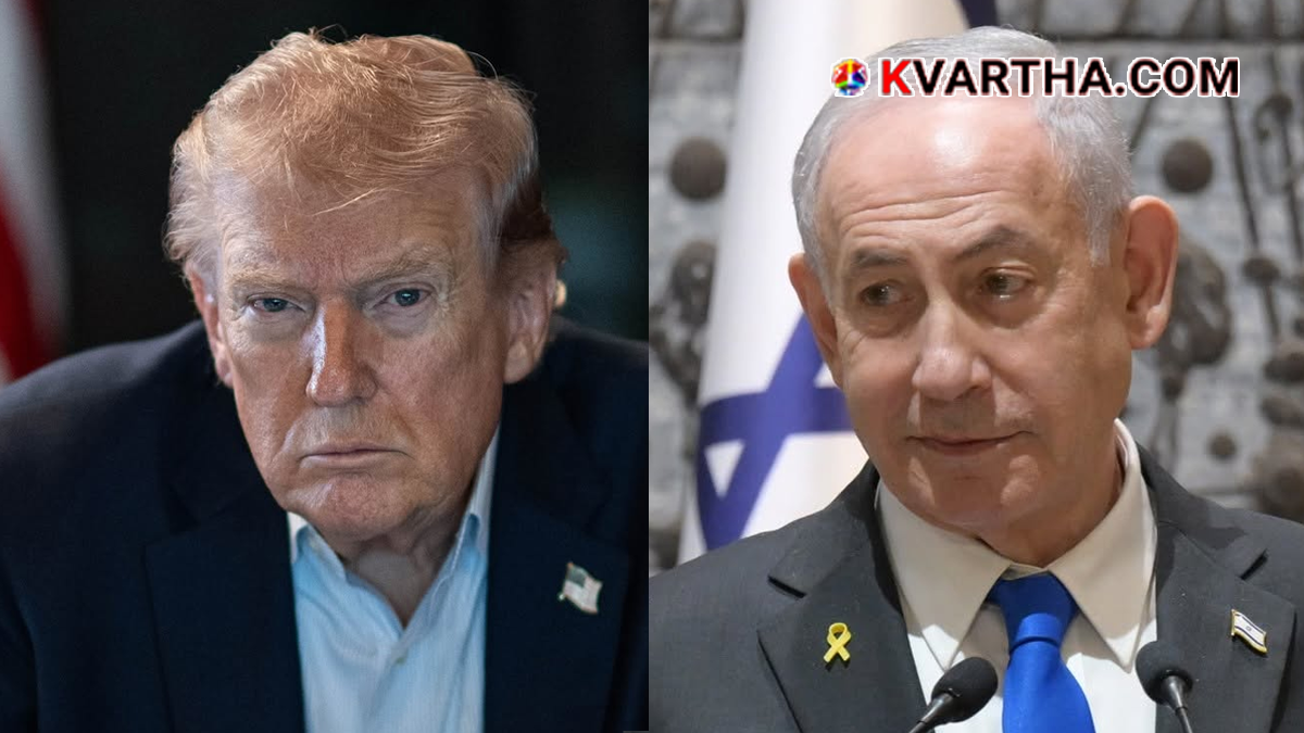  US President Donald Trump and Israeli PM Benjamin Netanyahu.