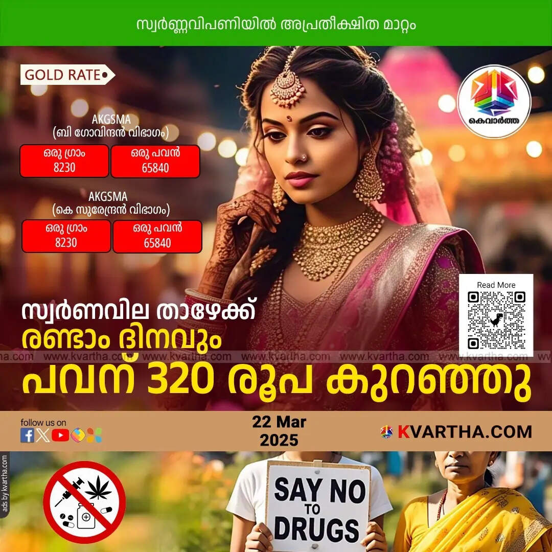 Bride Representing Gold Rate March 22 Kerala