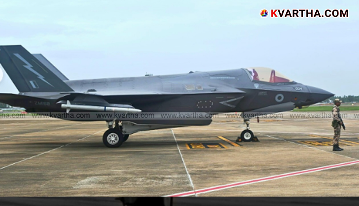 British F-35 fighter jet after an emergency landing in Japan.