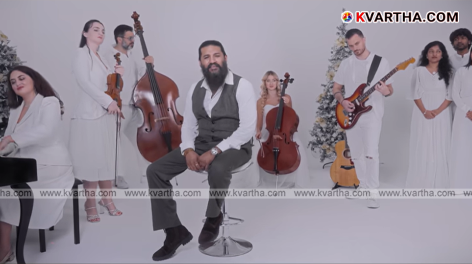 Vijay Yesudas in Ee Rathriyil Christmas song album video