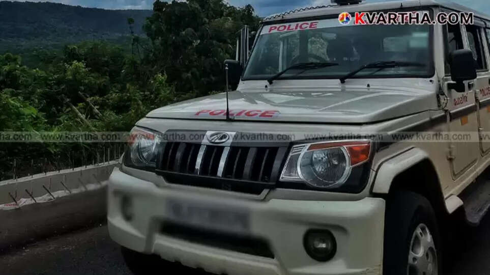 Police patrol vehicle on a road.