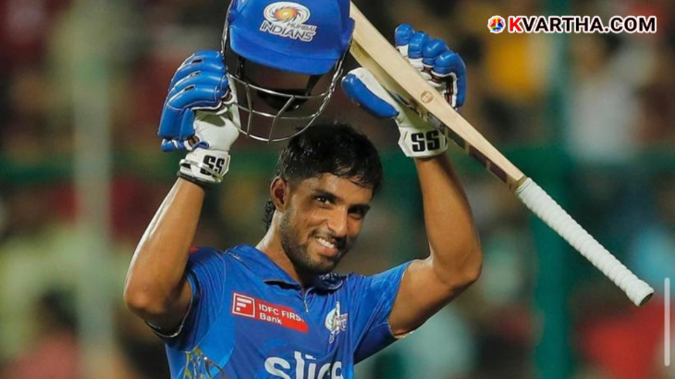  Indian cricketer Tilak Varma in action