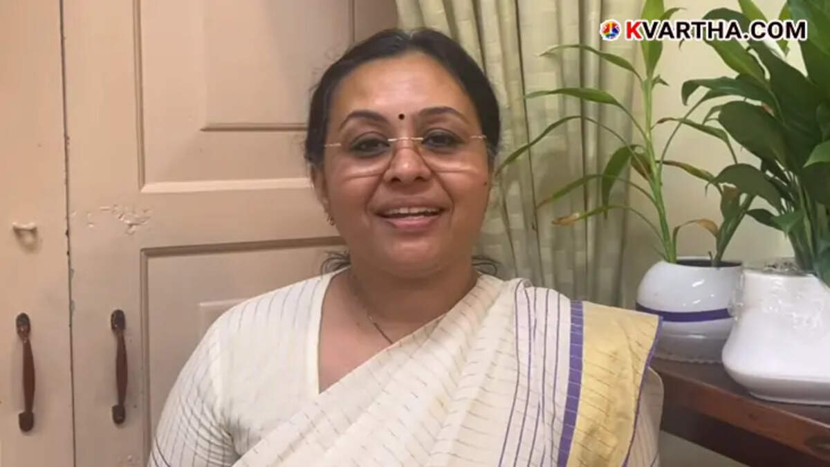 A photo of Kerala Health Minister, Veena George.