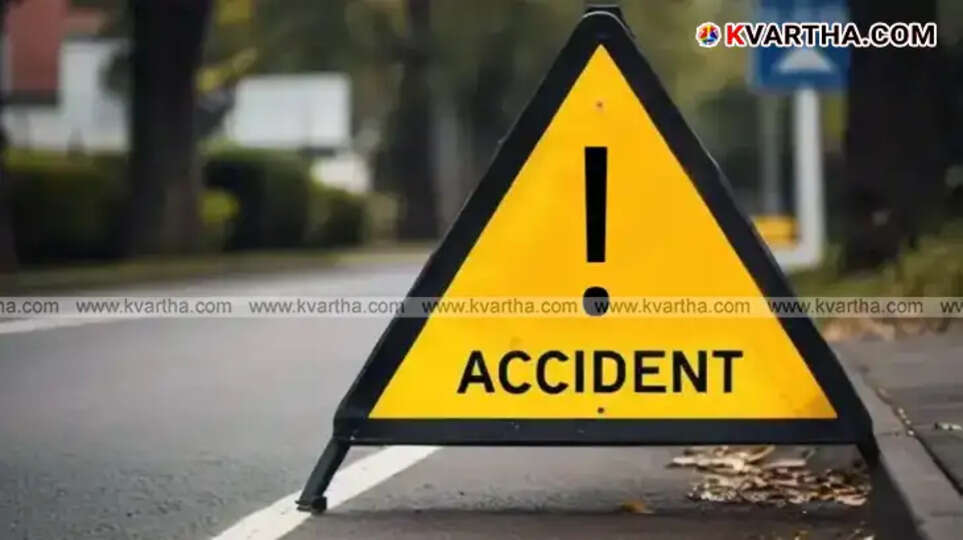 The roadside drain in Kilimanoor where the motorcycle fell on Monday morning.