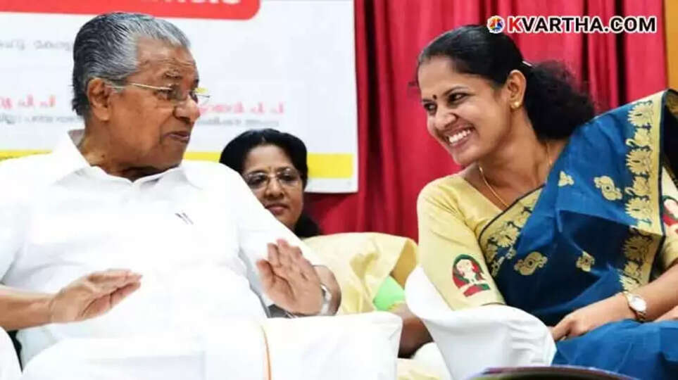  PP Divya with Pinarayi