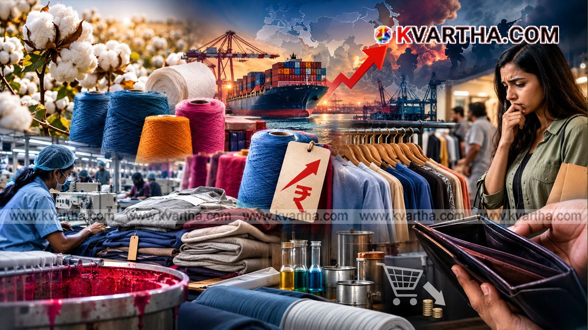Representational image reflecting global garment industry crisis and rising cotton and polyester prices