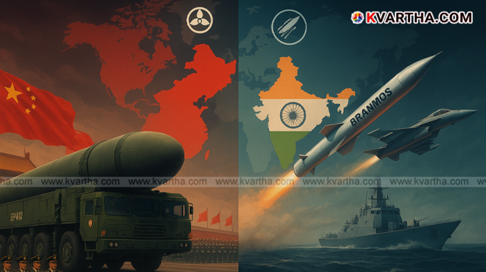 China's DF-41 ballistic missile on display.