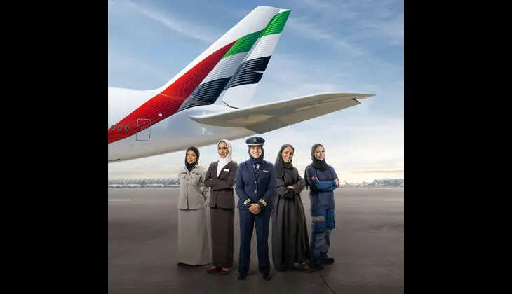  An Emirati female pilot working for Emirates Airlines