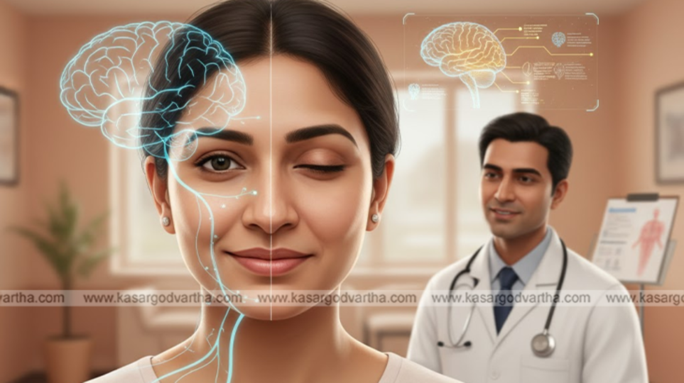 Image illustrating facial drooping due to facial paralysis