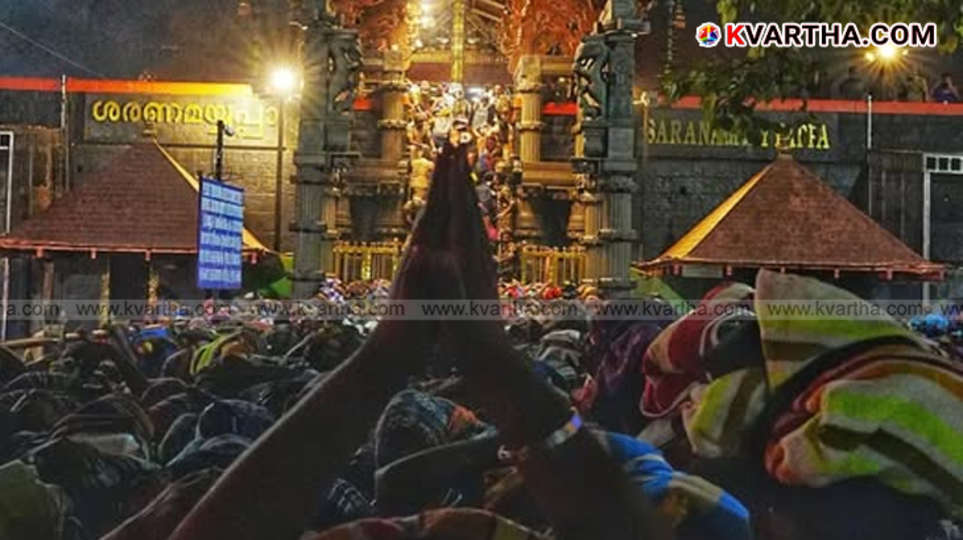 Heavy rush of devotees at Sabarimala Sannidhanam on New Year 2026