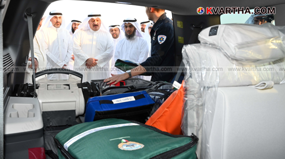 First responder emergency vehicle in Kuwait.