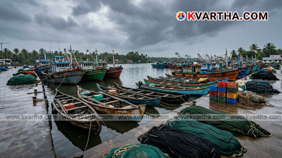Traditional fishing boats during the trawling ban period.