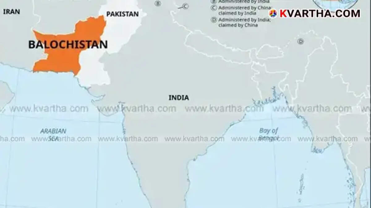 Map of Balochistan province.