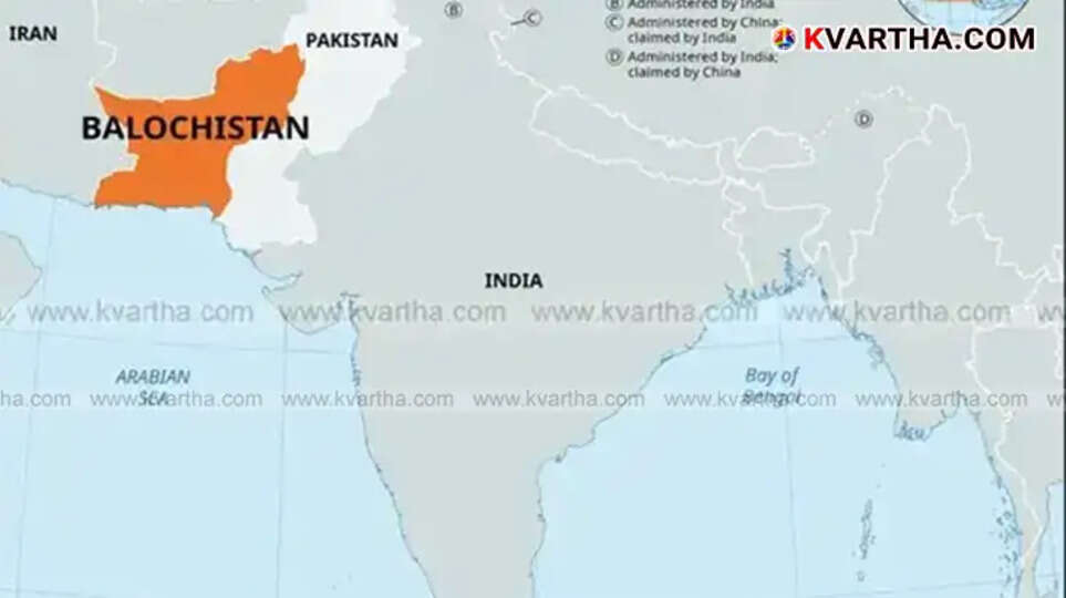 Map of Balochistan province.