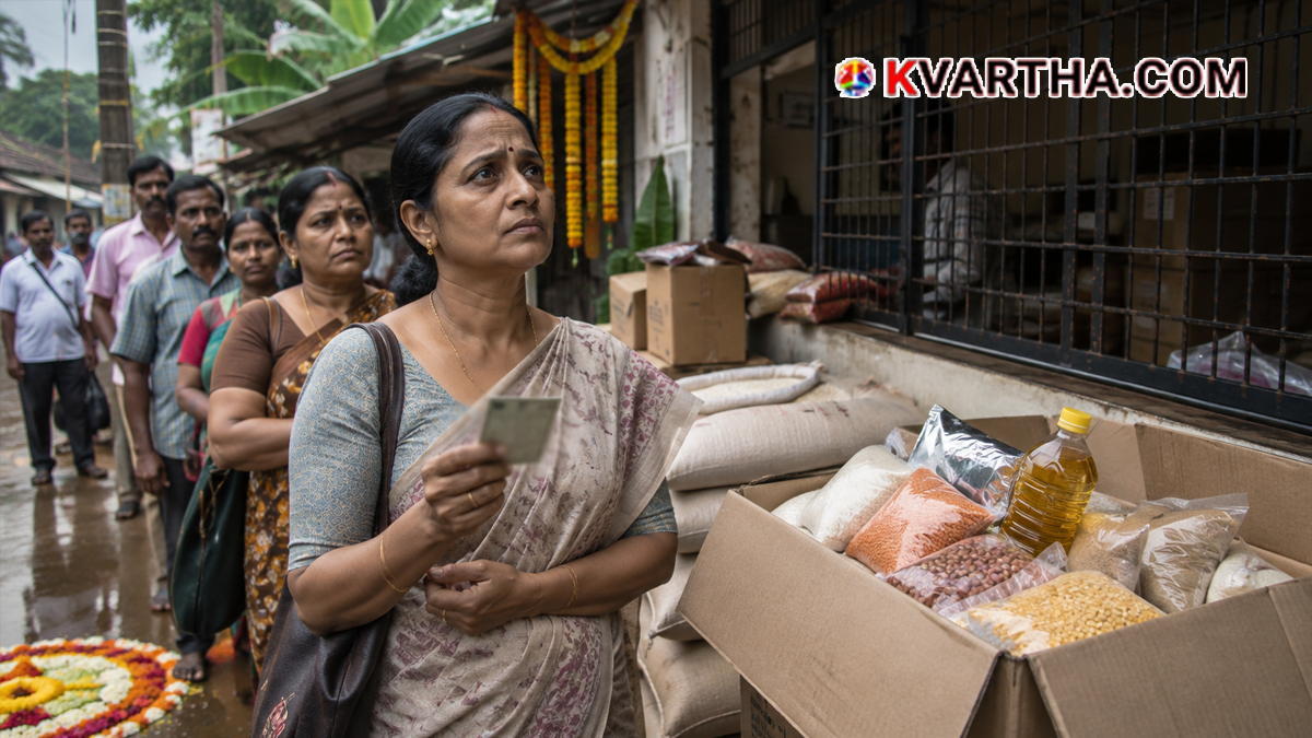 Representational image of delayed Onam kit distribution and ration shops in Kerala