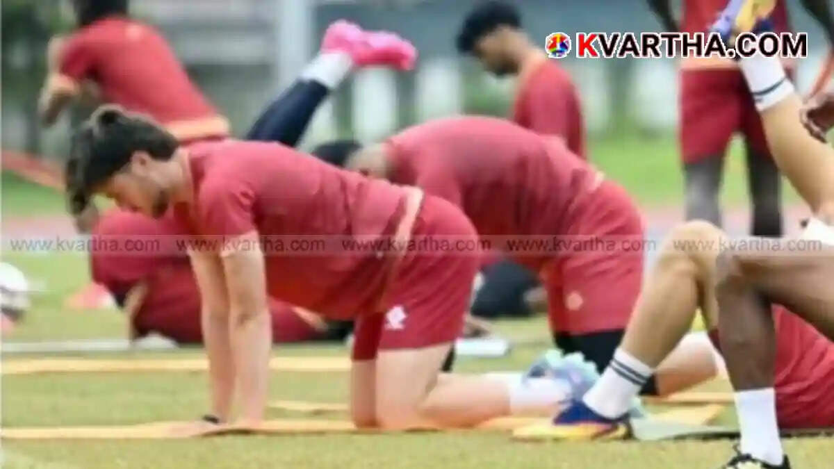 &nbsp; Image reflecting Super League Kerala football match and stadium in Kannur