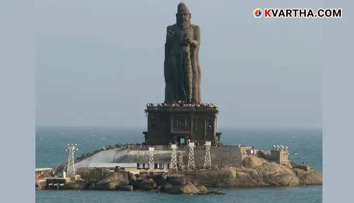 Kanyakumari Devi Temple at the confluence of three seas.